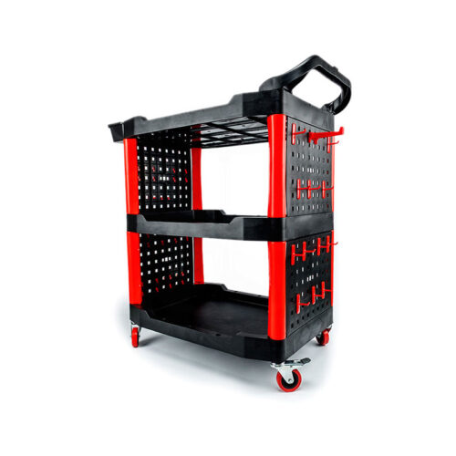 3 - Tier Storage Utility Detailing Rolling Cart