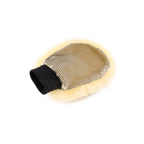 Premium Wool Wash Mitt- Mesh Back
